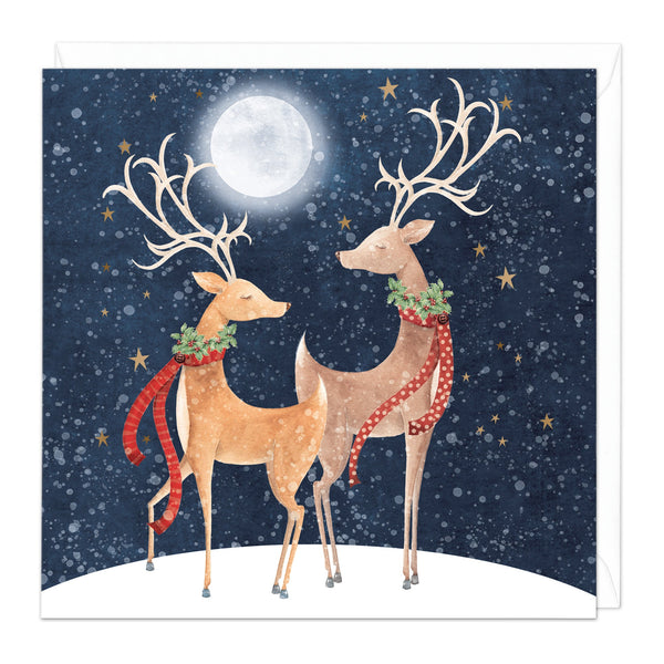 Christmas Card - Z237 - Two Deer Christmas Card - Two Deer Christmas Card - Whistlefish