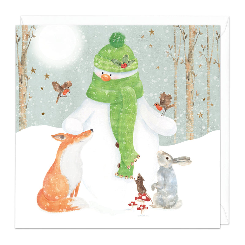 Christmas Card - Z239 - Snowman & Friends Christmas Card - Snowman & Friends Christmas Card - Whistlefish