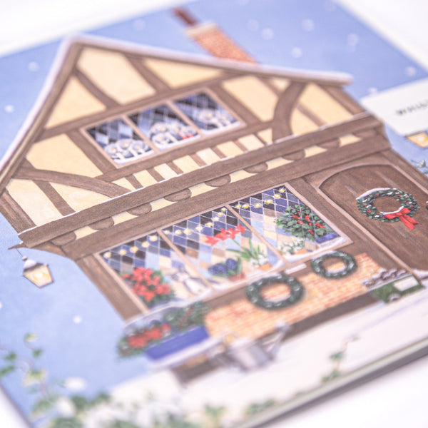 Christmas Card - Z250 - Cute House Christmas Card - Cute House Christmas Card - Whistlefish