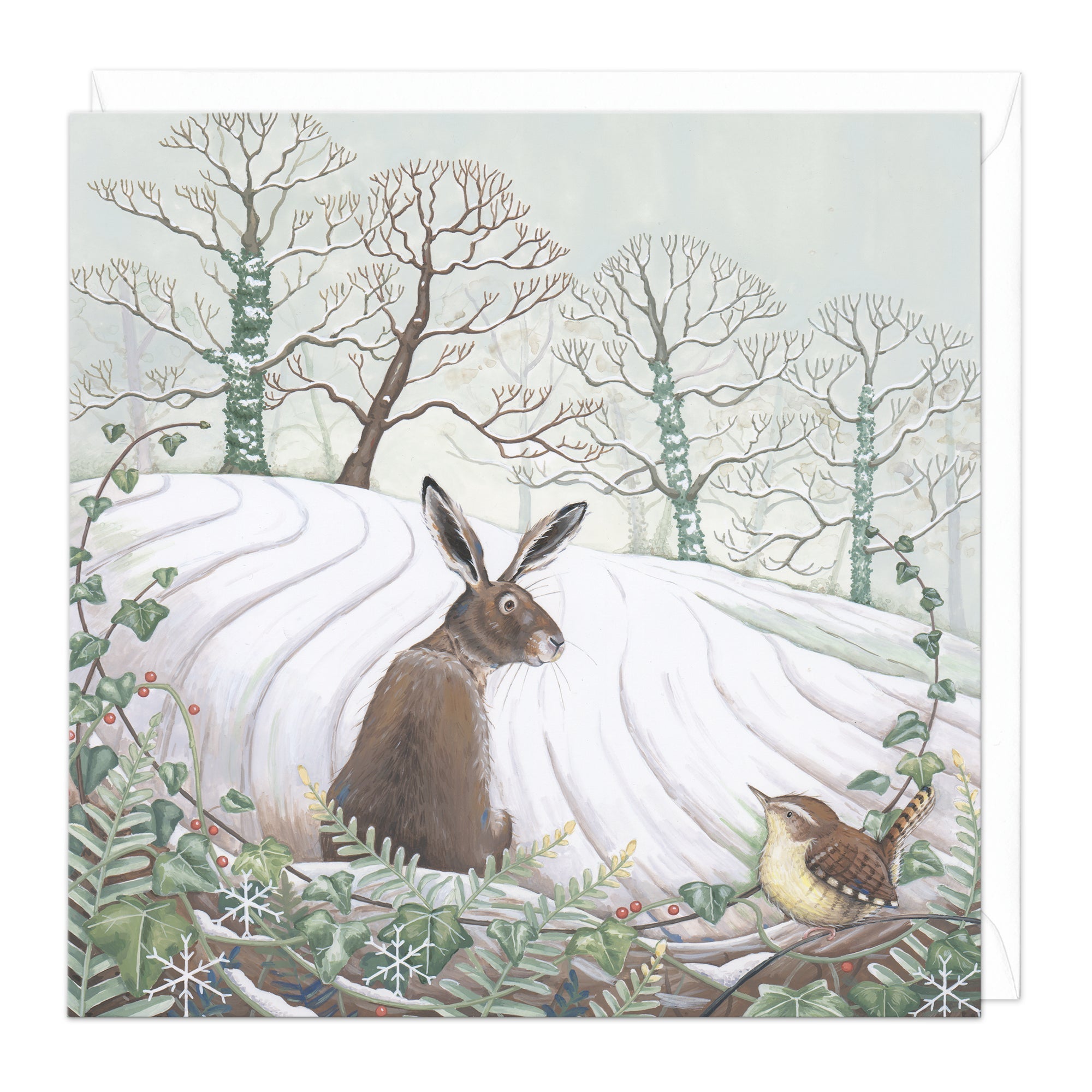 Hare & Wren Christmas Card - Whistlefish