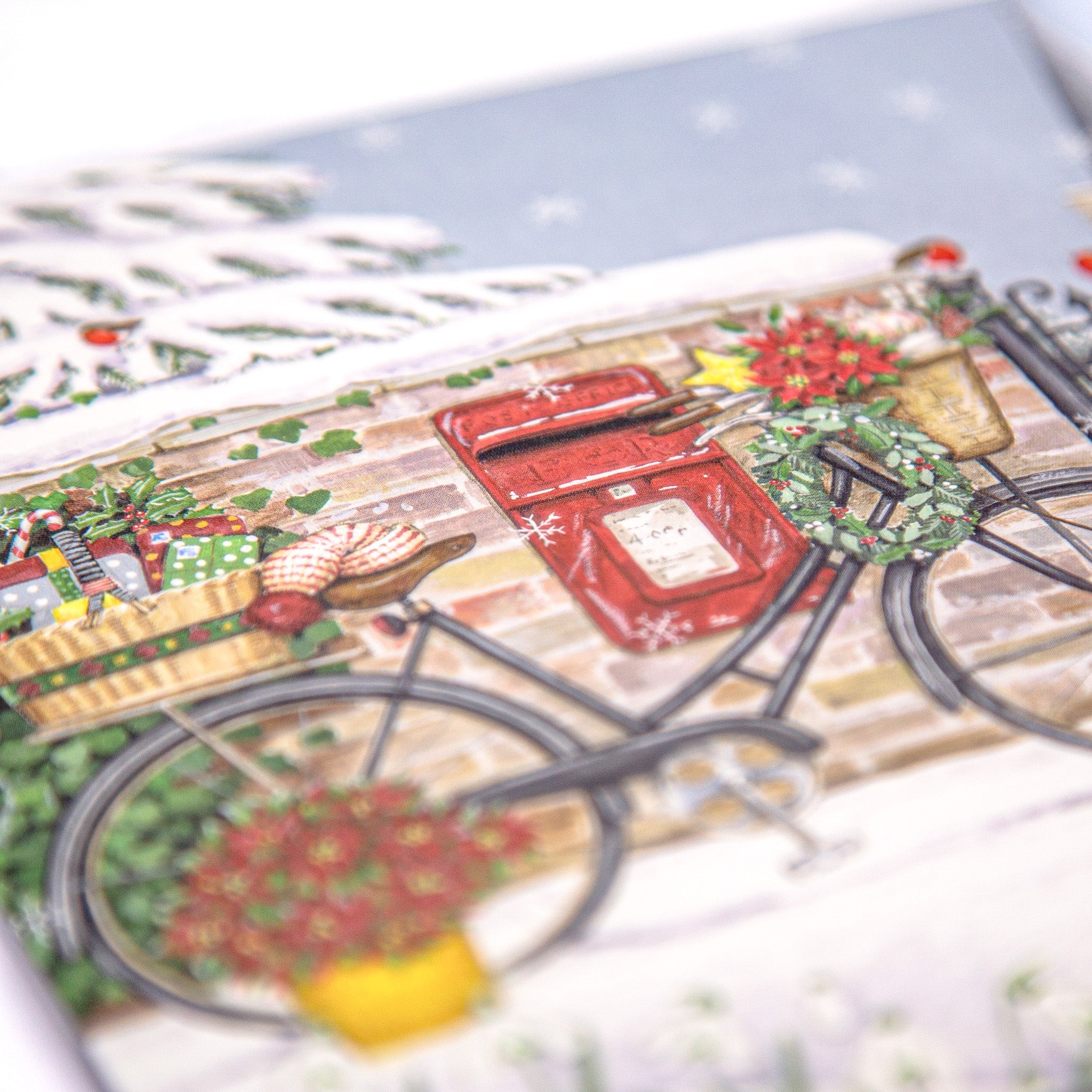 Vintage Bicycle Christmas Card - Whistlefish