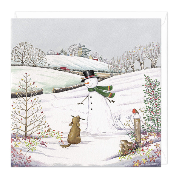 Christmas Card - Z264 - Seasonal Friends Christmas Card - Fetch Christmas Card - Whistlefish