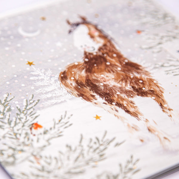 Christmas Card - Z268 - Majestic Winter Horse Christmas Card - Equine Christmas Card - Whistlefish