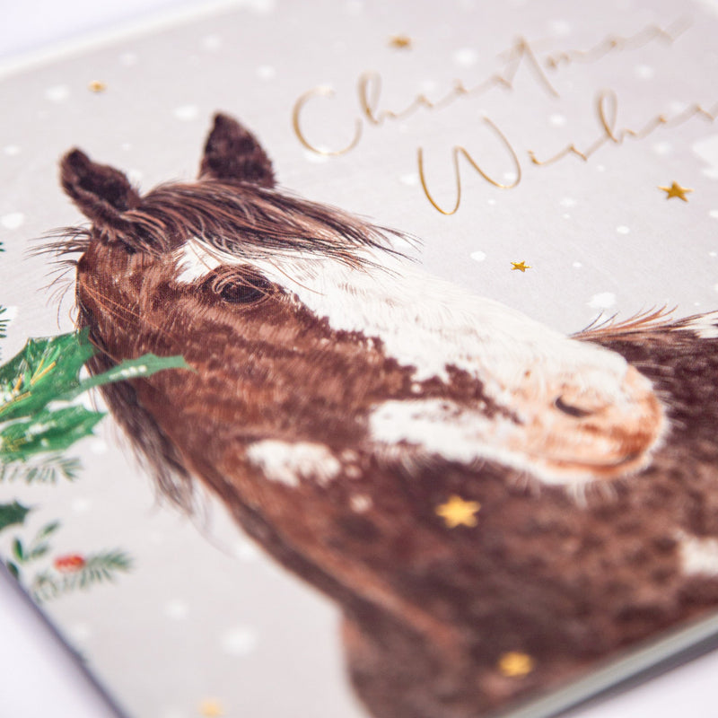 Christmas Card - Z276 - Equine Wishes Christmas Card - Equine Christmas Wishes Card - Whistlefish