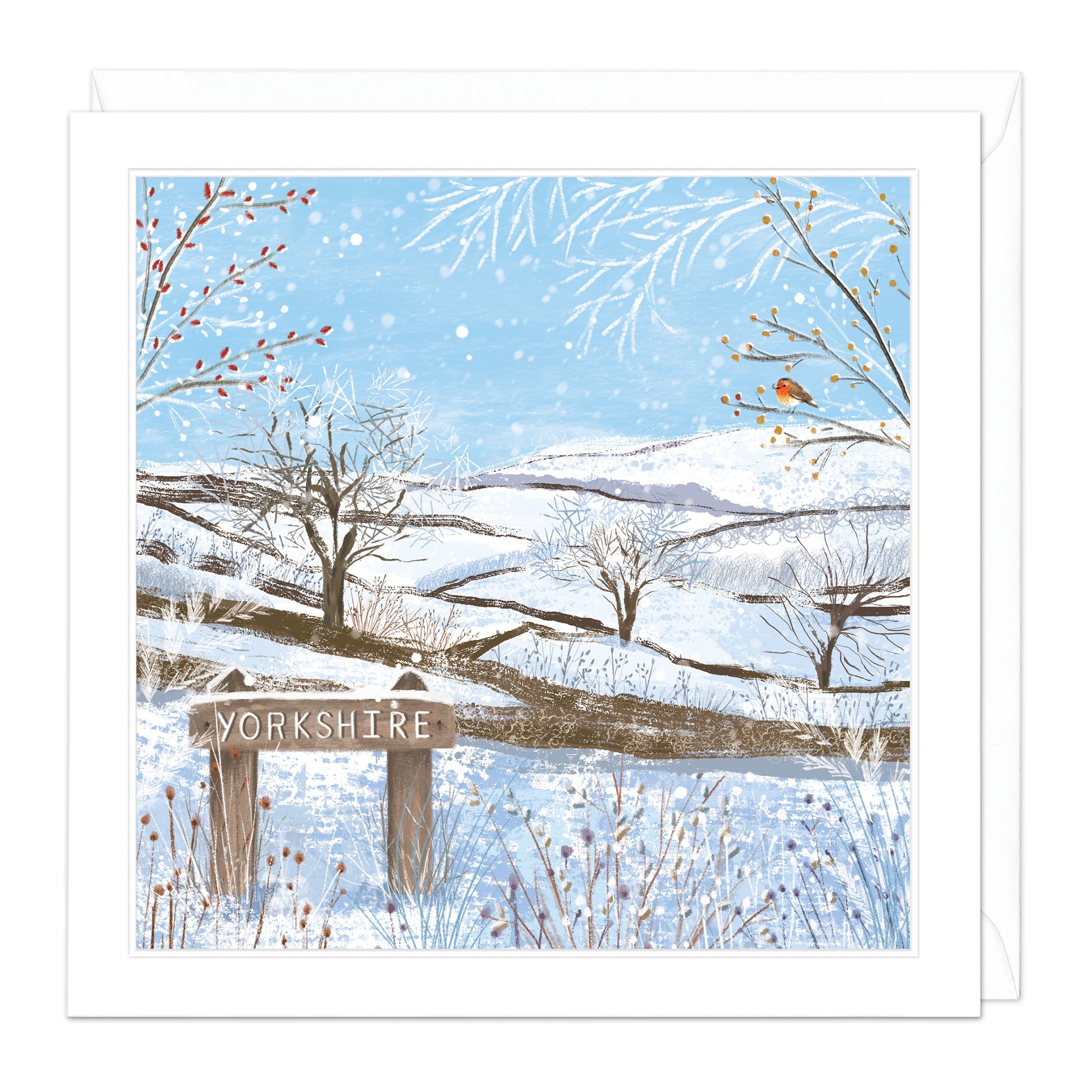 Yorkshire Countryside Christmas Card - Whistlefish