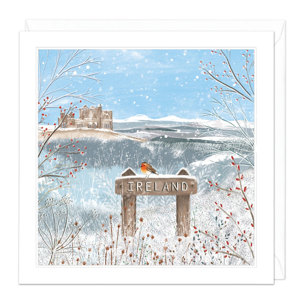 Christmas Card - Z302 - Irish Castle Christmas Card - Ireland Christmas Card - Whistlefish