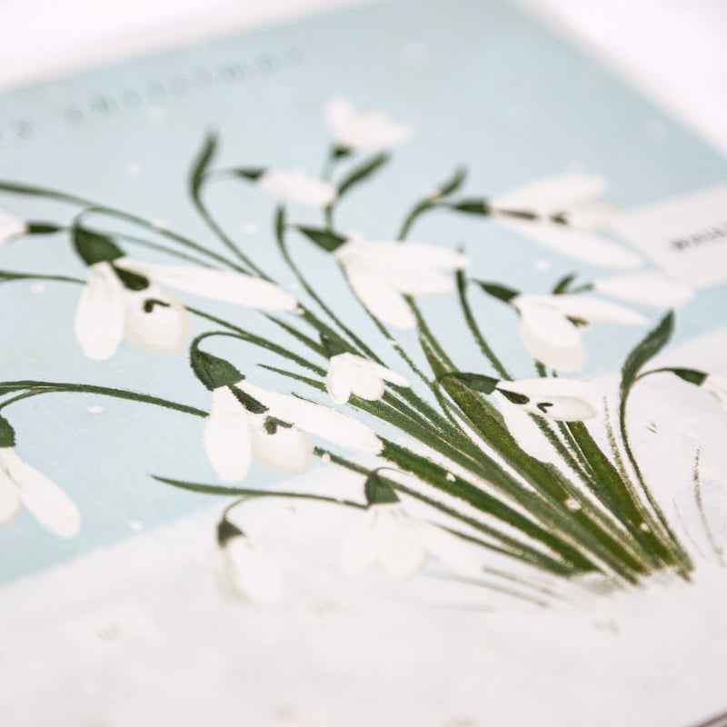 Christmas Card - Z304 - Wild Snowdrops Christmas Card - Wild Snowdrops Christmas Card - Whistlefish