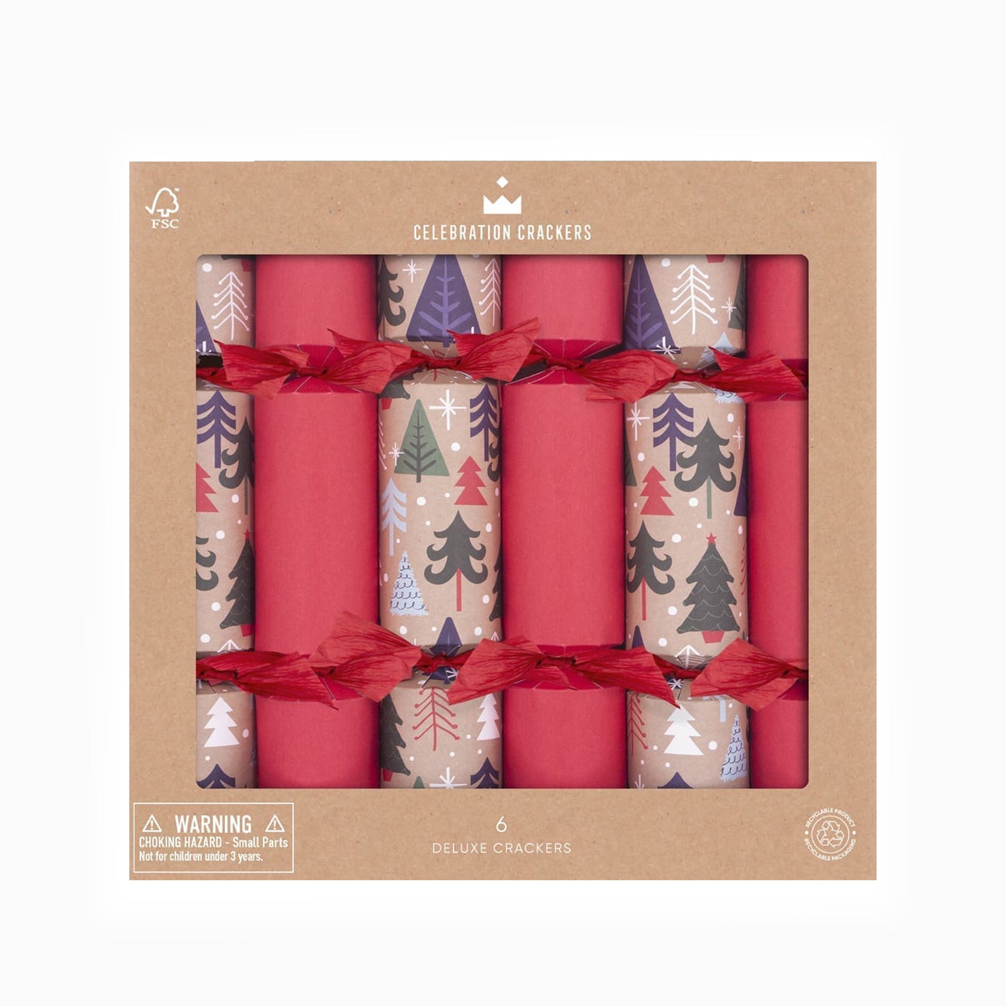 Christmas Crackers-CC-D605-FMP - 6 Jolly Forest Christmas Crackers-Heart & Soul