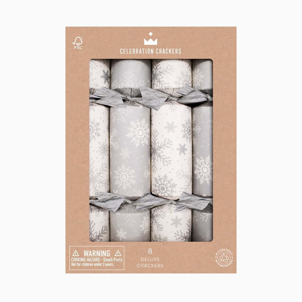 Christmas Crackers-CC-D804-FMP - 8 Snowflakes Christmas Crackers-Heart & Soul