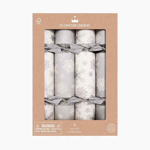 Christmas Crackers-CC-D804-FMP - 8 Snowflakes Christmas Crackers-Heart & Soul