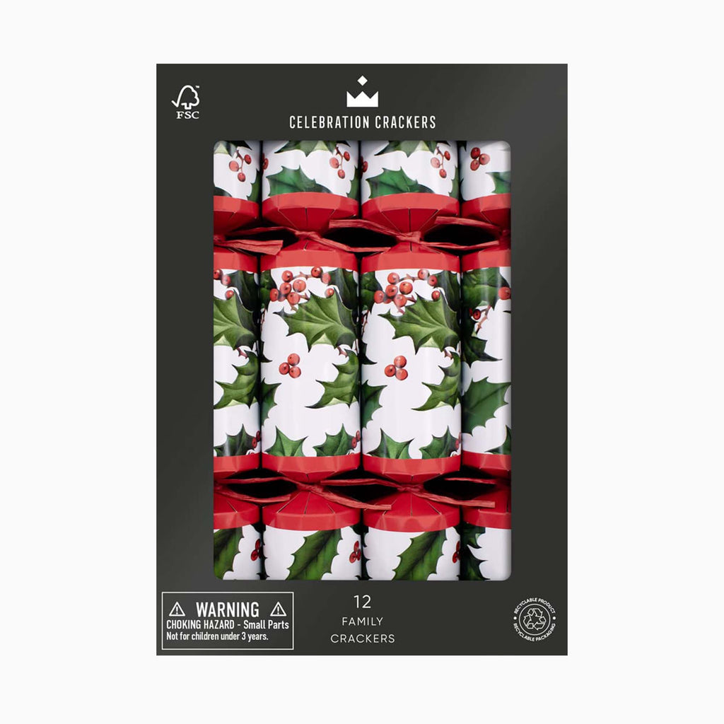 Christmas Crackers-CC-FC07-FMP - 12 Holly Berry Christmas Crackers-Heart & Soul
