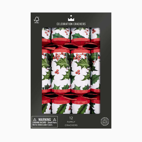 Christmas Crackers-CC-FC07-FMP - 12 Holly Berry Christmas Crackers-Heart & Soul