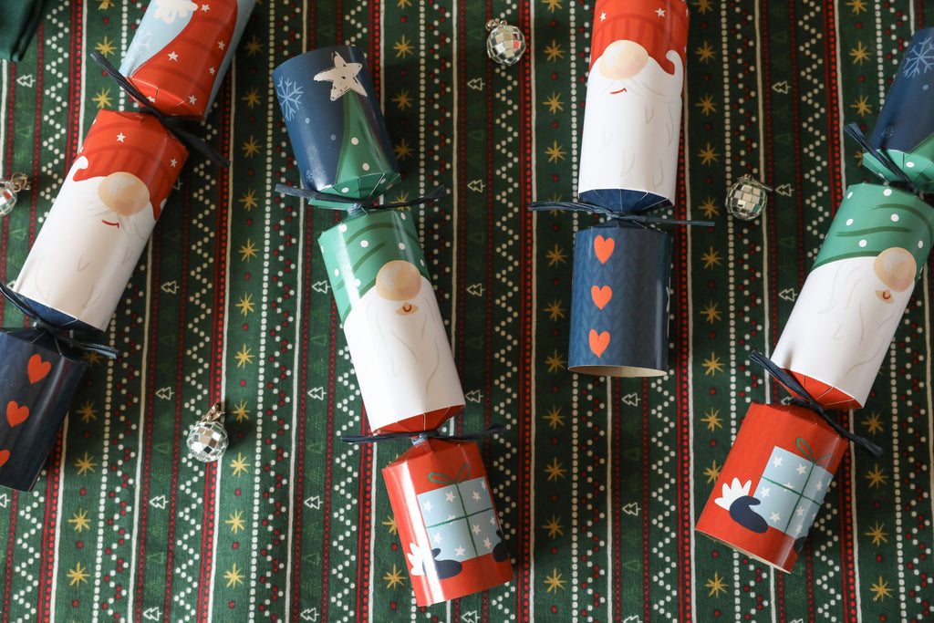 Christmas Crackers-CC-FC10-FMP - 12 Festive Gonk Christmas Crackers-Heart & Soul