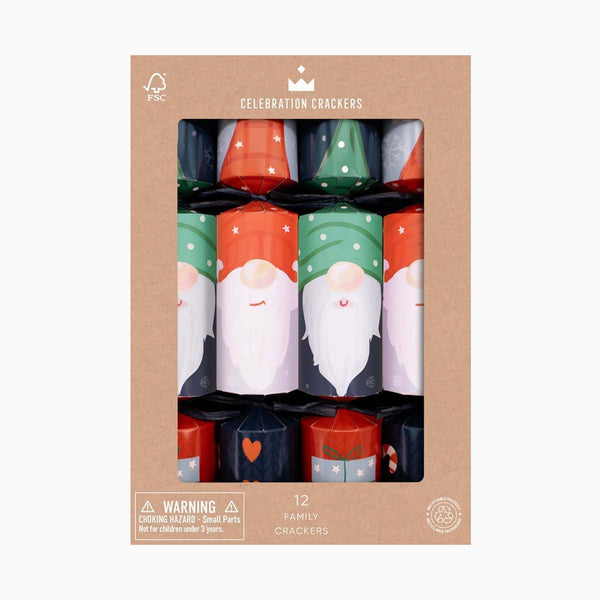 Christmas Crackers-CC-FC10-FMP - 12 Festive Gonk Christmas Crackers-Heart & Soul