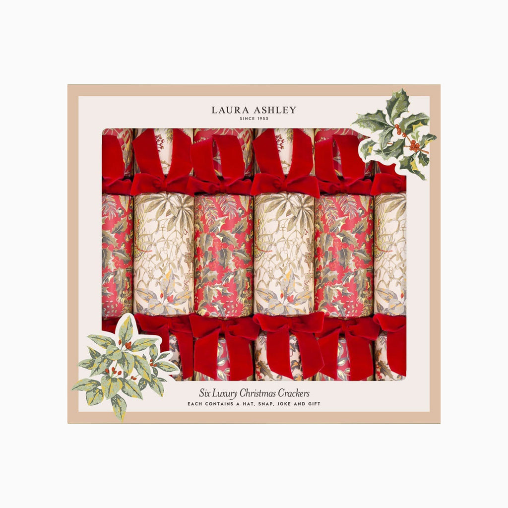 Christmas Crackers-CC-LA01-FMP - 6 Red Festive Christmas Crackers-Heart & Soul