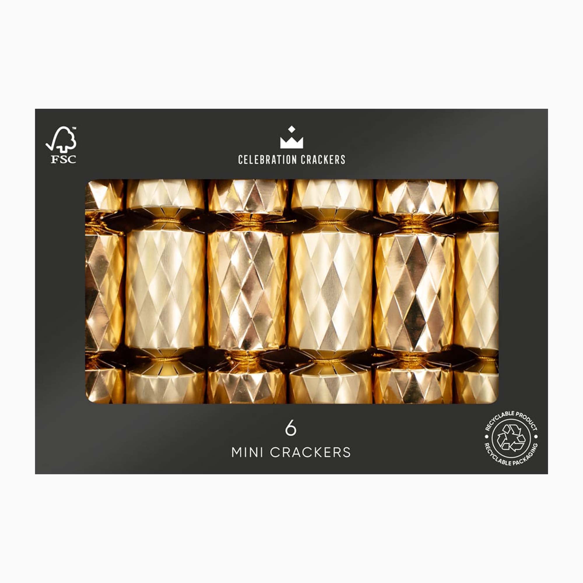 Christmas Crackers-CC-MT01-FMP - 6 Mini Diamond Christmas Crackers-Heart & Soul