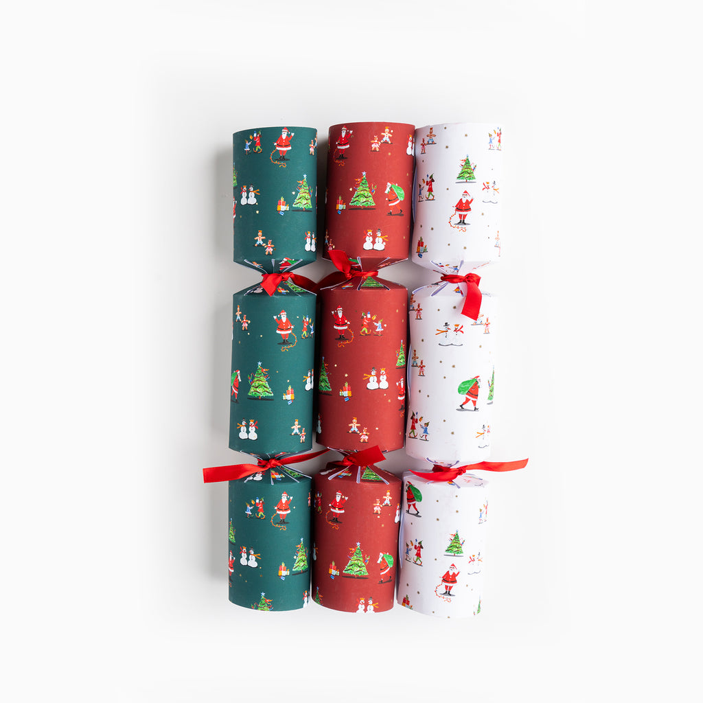 Christmas Crackers-HI25-CEL-3 - 6 Festive Icons Christmas Crackers-Holly & Ivy