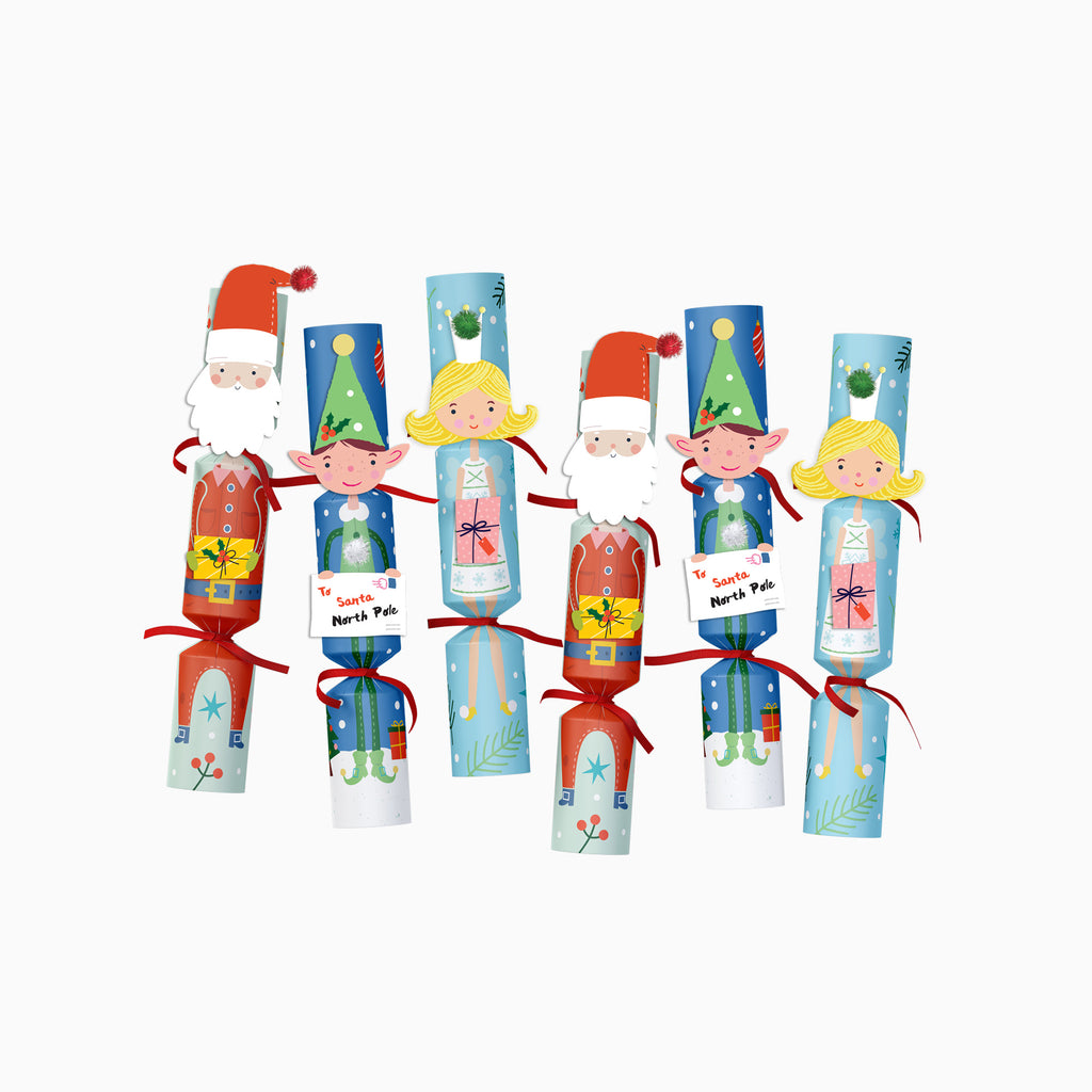 Christmas Crackers-HI25-CHAR-4 - 6 Make Your Own Christmas Crackers-Holly & Ivy