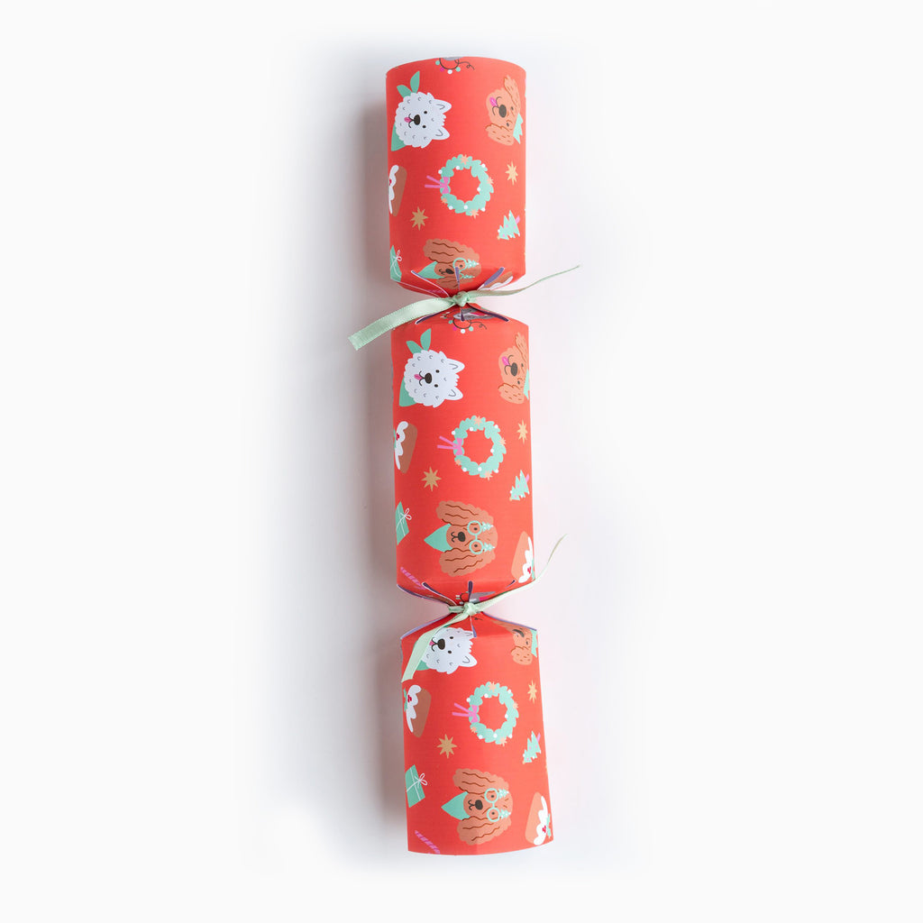 Christmas Crackers-HI25-CHAR-6 - 1 Pets Dogs Christmas Crackers-Holly & Ivy