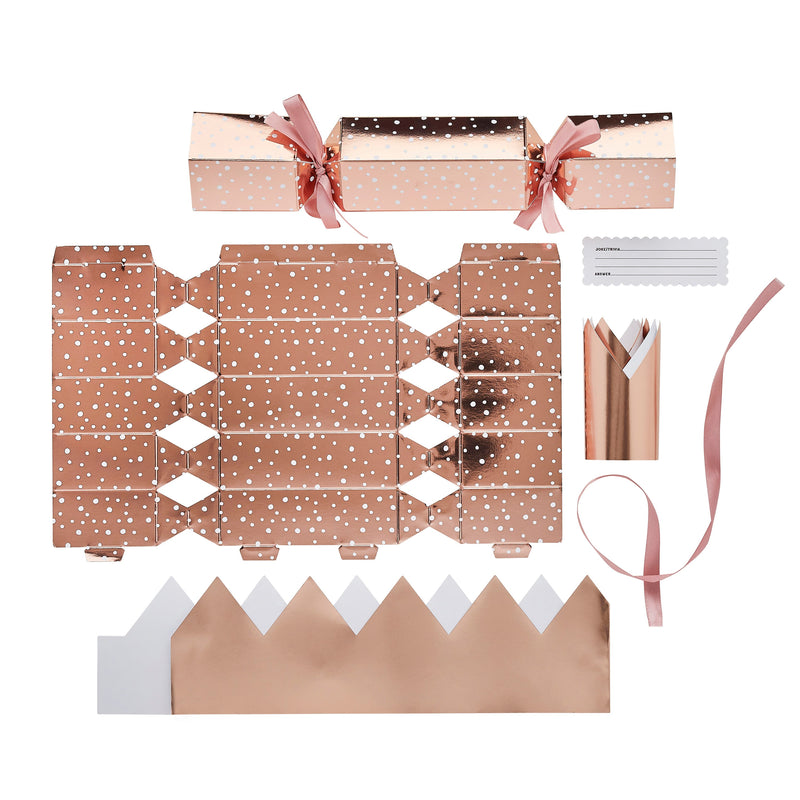 Christmas Craft - HBHJ112 - DIY Rose Gold Cracker Kit (6 Pack) - DIY Rose Gold Cracker Kit (6 Pack) - Whistlefish