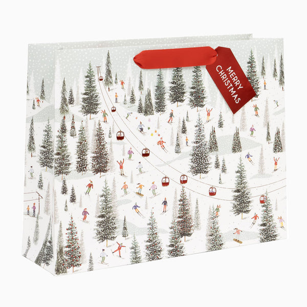 Christmas Gift Bag-GH52520 - On The Piste Large Christmas Gift Bag-Glick