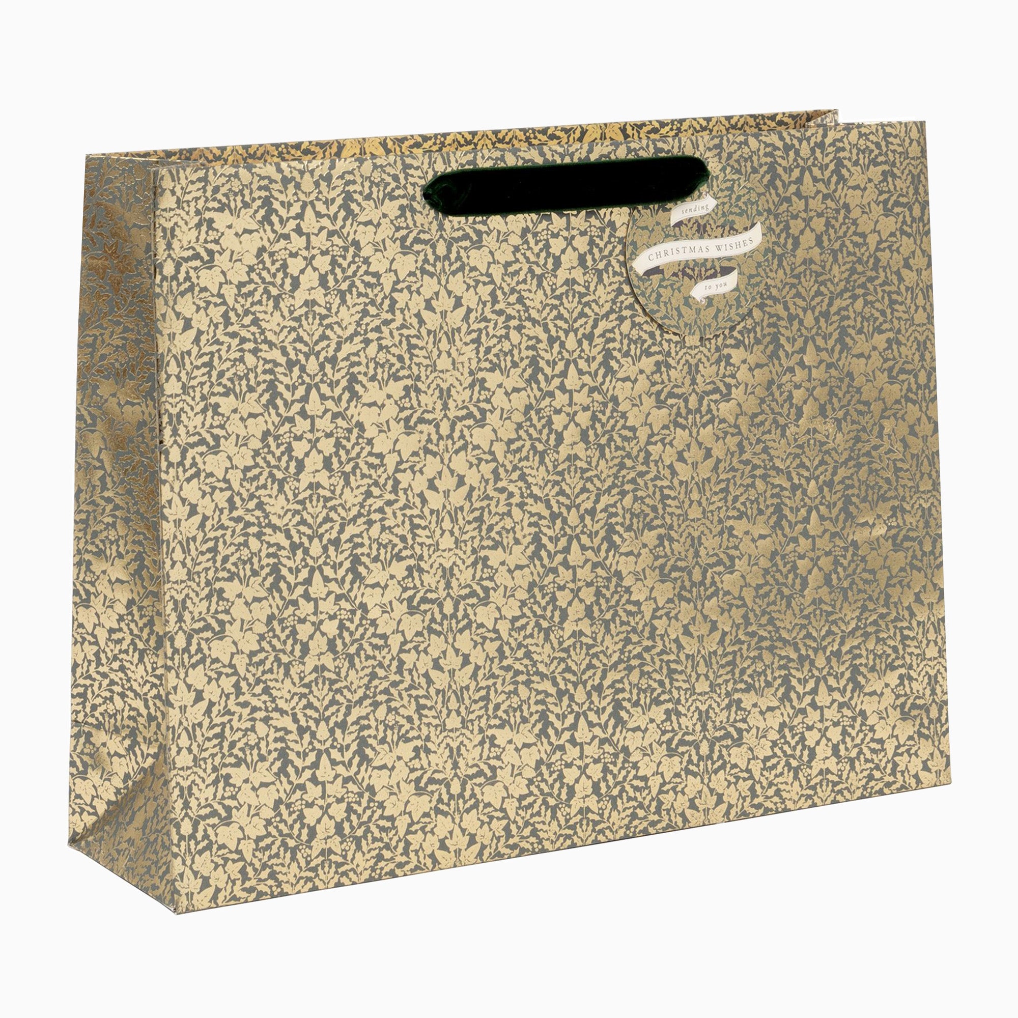 Christmas Gift Bag-GH72531 - Baroque Large Christmas Gift Bag-Glick