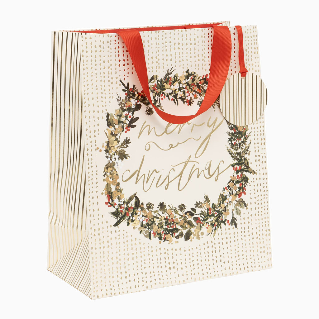 Christmas Gift Bag-GL42511 - Golden Large Christmas Gift Bag-Glick