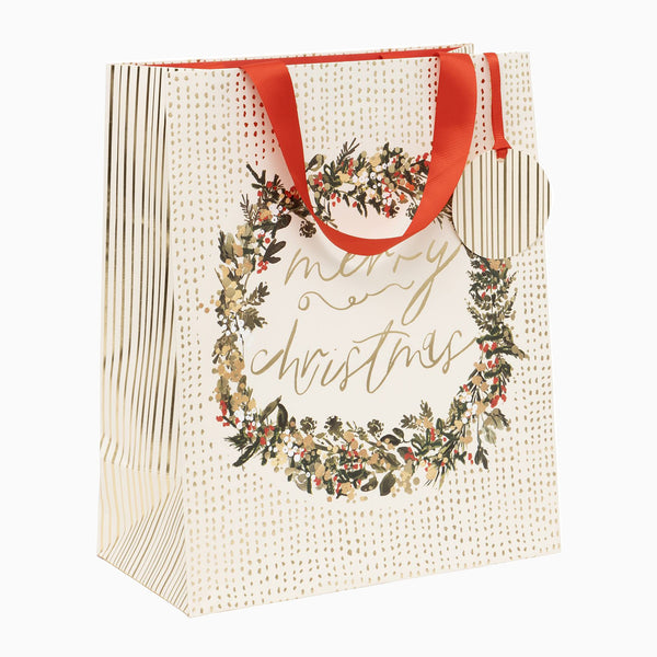 Christmas Gift Bag-GL42511 - Golden Large Christmas Gift Bag-Glick