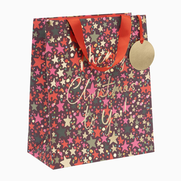 Christmas Gift Bag-GL4253 - Star Light Large Christmas Gift Bag-Glick