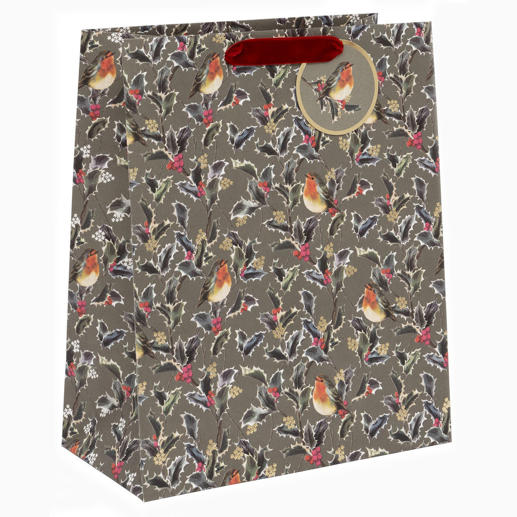 Christmas Gift Bag-GL72533 - Holly Harmony Large Christmas Gift Bag-Glick