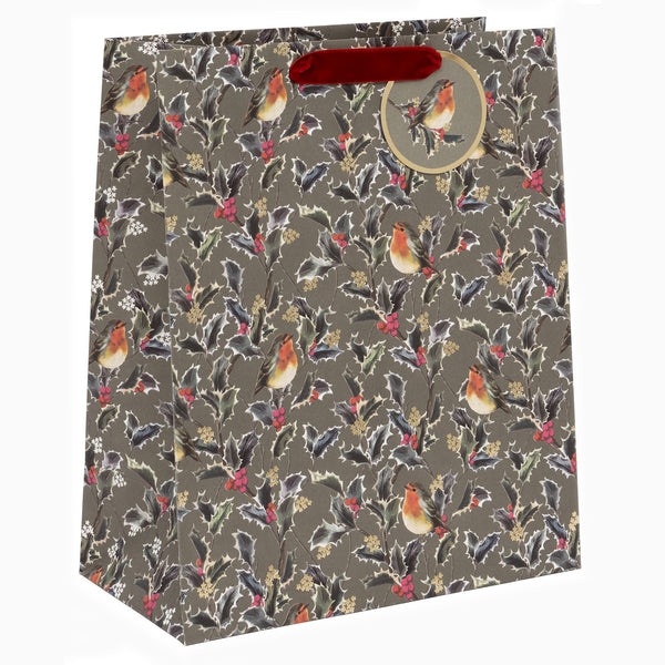 Christmas Gift Bag-GL72533 - Holly Harmony Large Christmas Gift Bag-Glick