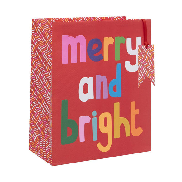 Christmas Gift Bag - GLPX52 - Merry & Bright Large Gift Bag - Merry & Bright Large Gift Bag - Whistlefish