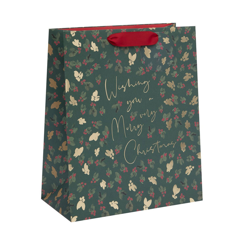 Christmas Gift Bag - GLSX35 - Berry Foliage Large Gift Bag - Berry Foliage Large Gift Bag - Whistlefish