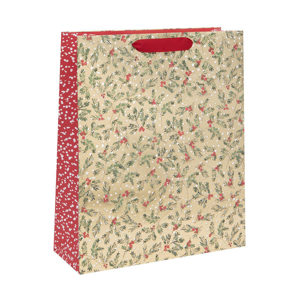 Christmas Gift Bag - GPSX32 - Golden Sprigs XL Gift Bag - Golden Sprigs XL Gift Bag - Whistlefish