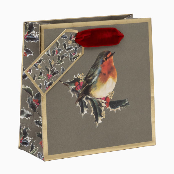 Christmas Gift Bag-GS72533 - Holly Harmony Small Christmas Gift Bag-Glick