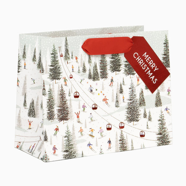 Christmas Gift Bag-GY52520 - On The Piste Medium Christmas Gift Bag-Glick