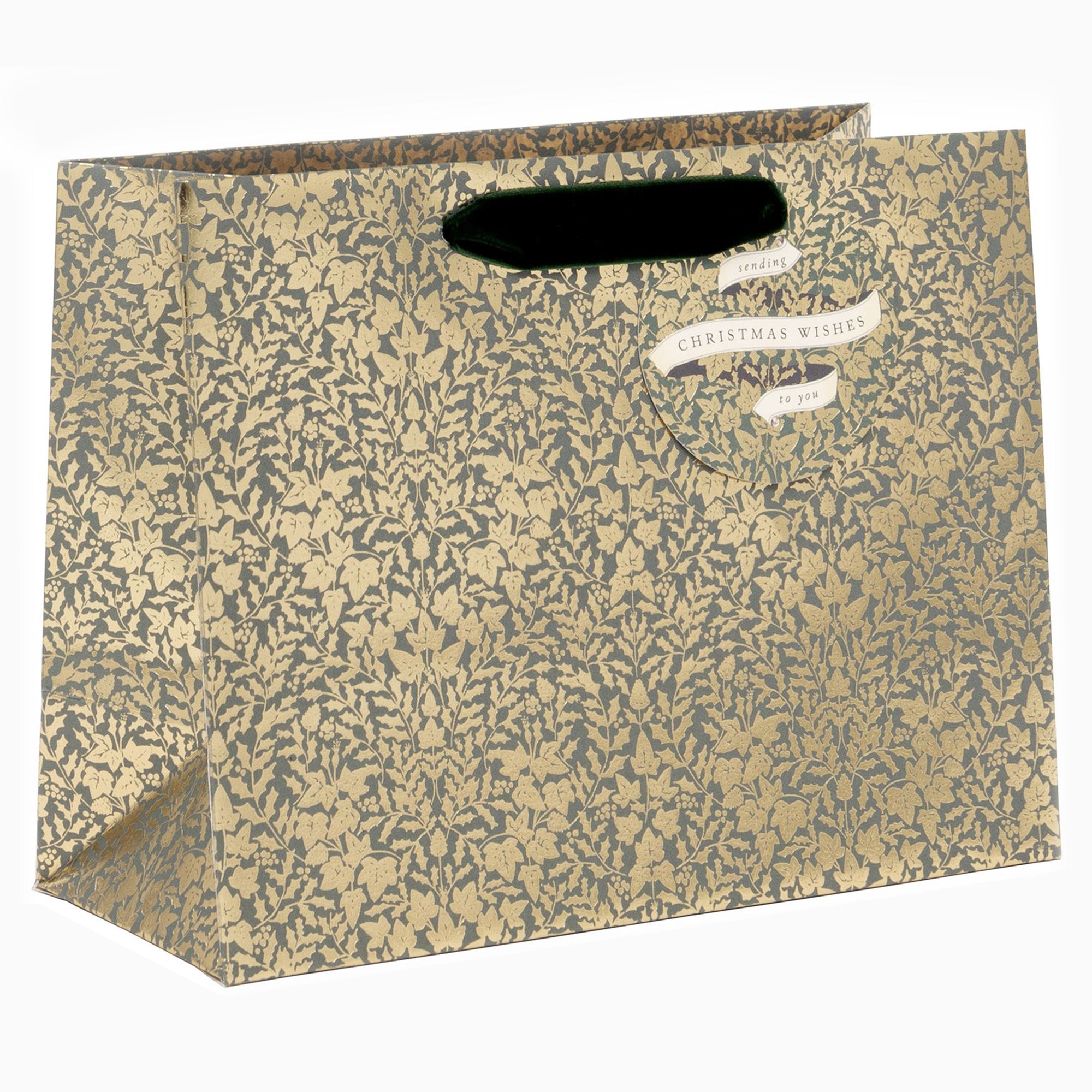 Christmas Gift Bag-GY72531 - Baroque Medium Christmas Gift Bag-Glick