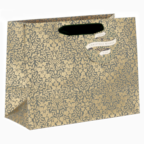Christmas Gift Bag-GY72531 - Baroque Medium Christmas Gift Bag-Glick