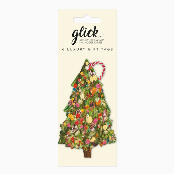 Christmas Gift Tag-MT4255A - Evergreen Christmas Gift Tag (6 Pack)-Glick