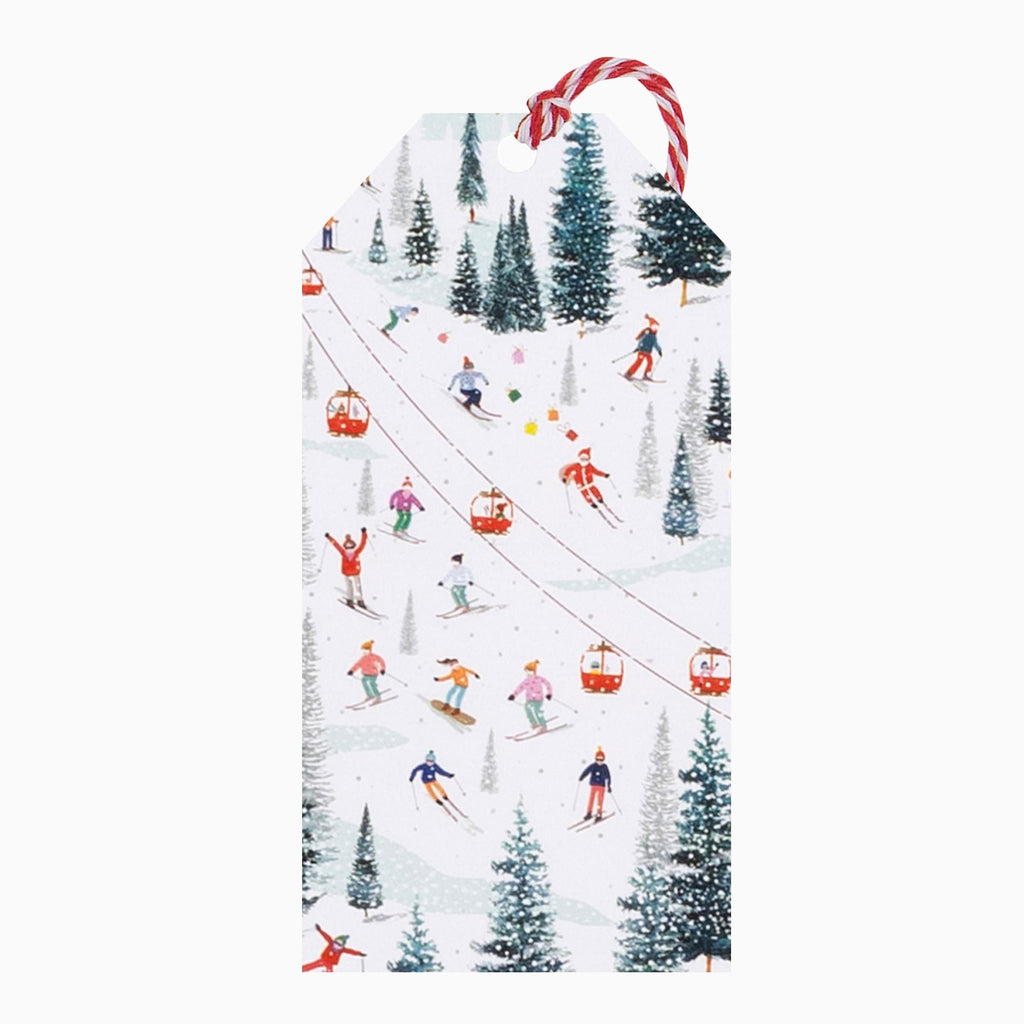 Christmas Gift Tag-MT52520 - On The Piste Christmas Gift Tag (6 Pack)-Glick