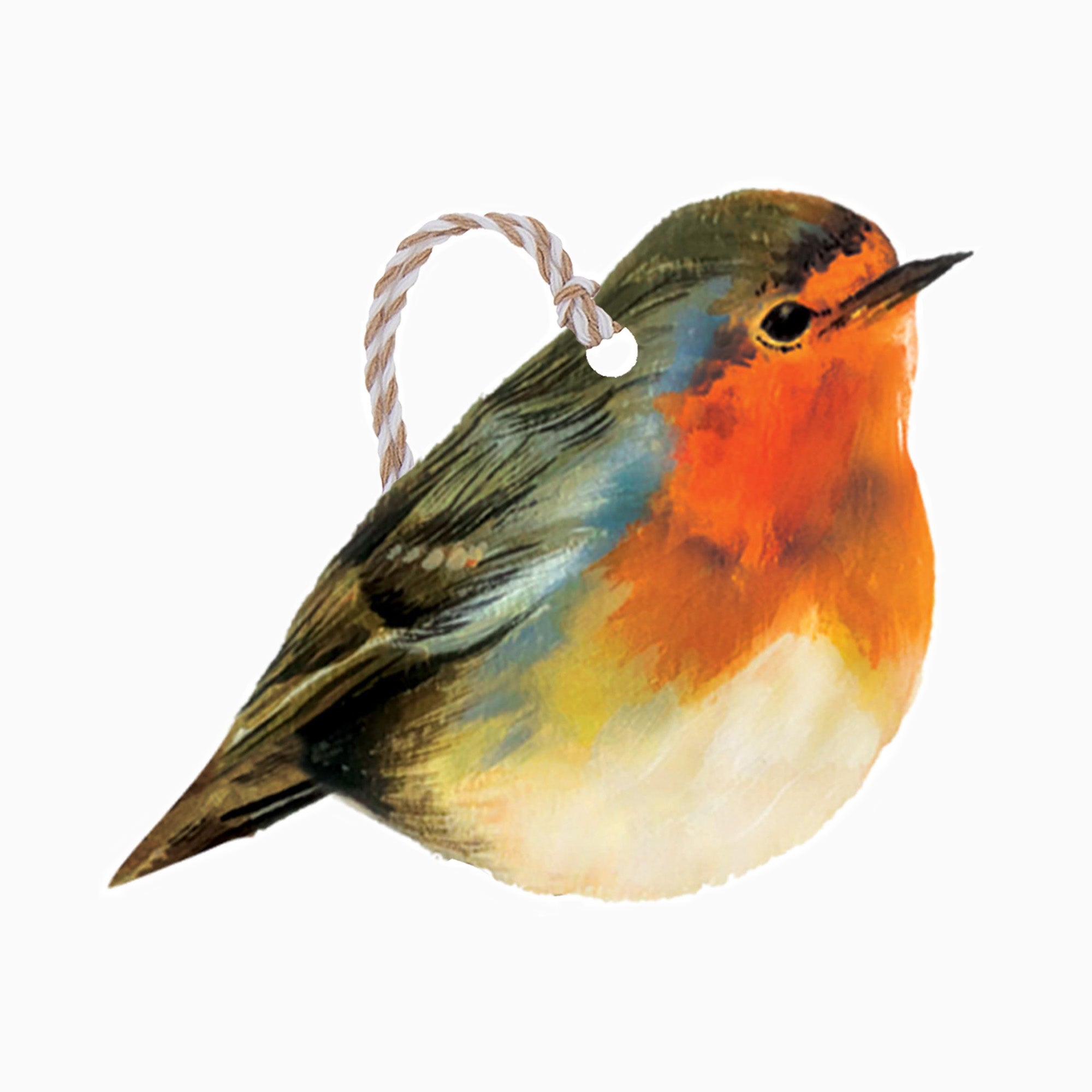 Christmas Gift Tag-MT72533A - Holly Robin Christmas Gift Tag (6 Pack)-Glick
