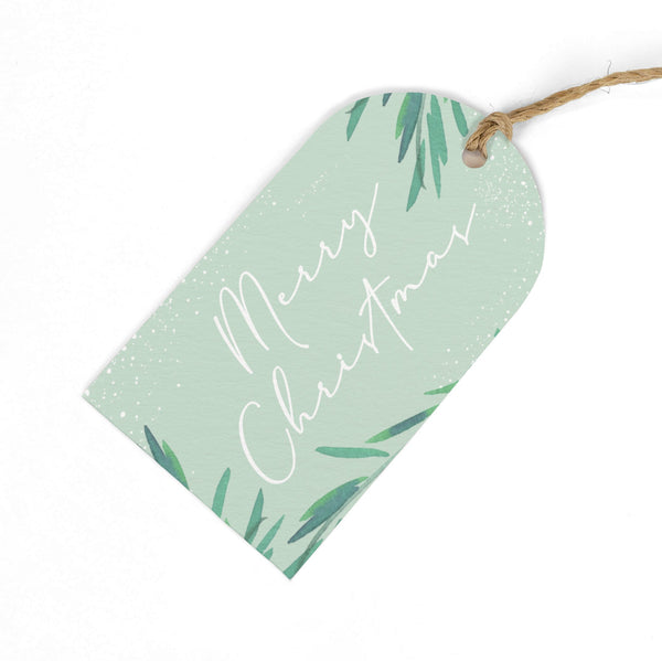 Christmas Gift Tag - ZWT02 - Foliage Christmas Gift Tag (6 Pack) - Foliage Christmas Gift Tag (6 Pack) - Whistlefish