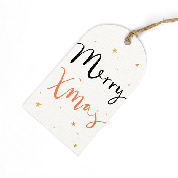 Christmas Gift Tag - ZWT06 - Merry Xmas Gift Tag (6 Pack) - Merry Xmas Gift Tag (6 Pack) - Whistlefish