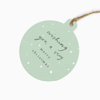 Christmas Gift Tag-ZWT16 - Snowy Wishes Christmas Gift Tag (6 Pack)-Whistlefish