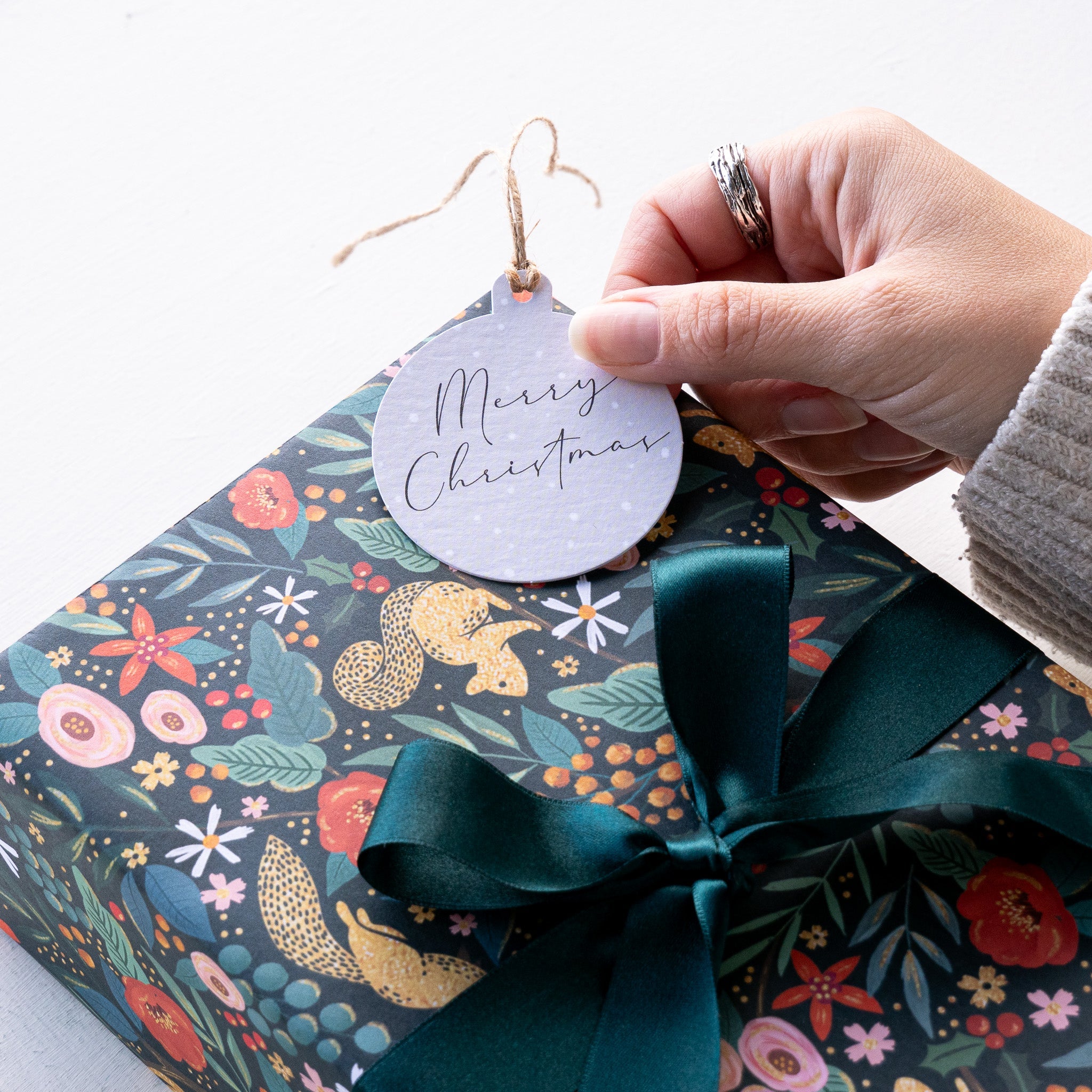 Christmas Gift Tag - ZWT19 - Snowy Merry Christmas Gift Tag (6 Pack) - Snowy Merry Christmas Gift Tag (6 Pack) - Whistlefish