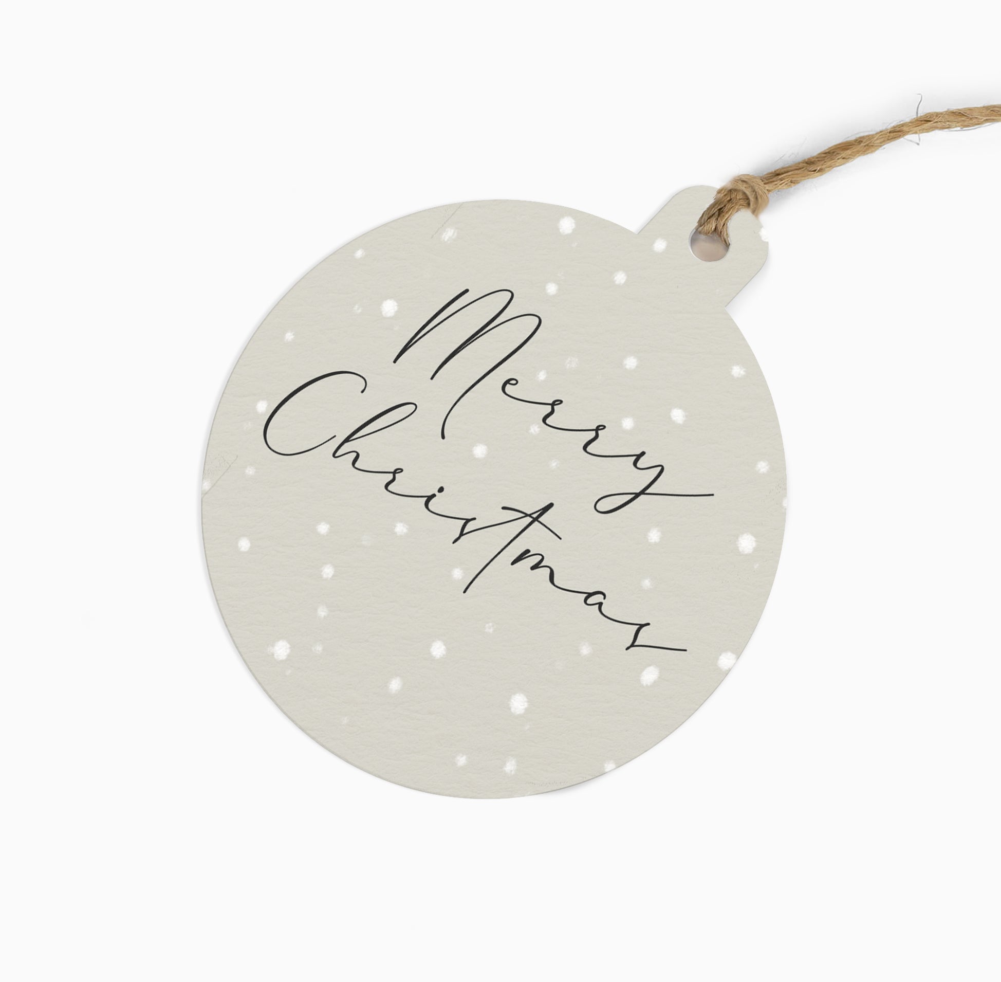 Christmas Gift Tag-ZWT19 - Snowy Merry Christmas Gift Tag (6 Pack)-Whistlefish