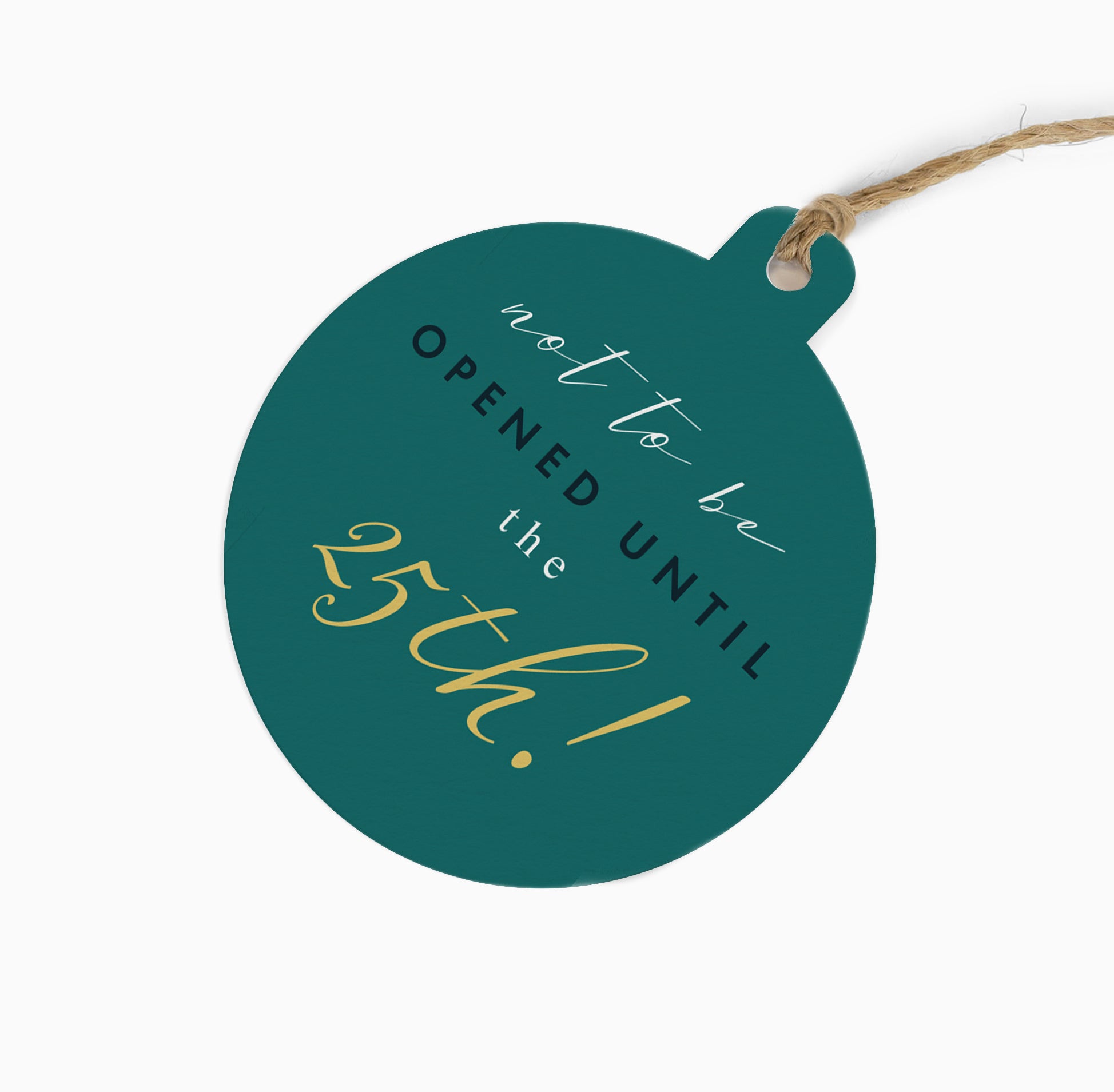 Christmas Gift Tag-ZWT22 - Not To Be Opened Gift Tag (6 Pack)-Whistlefish