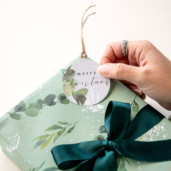 Christmas Gift Tag - ZWT24 - Floral Christmas Gift Tag (6 Pack) - Floral Christmas Gift Tag (6 Pack) - Whistlefish