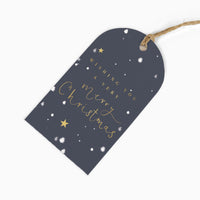 Christmas Gift Tag-ZWT31 - Navy Merry Christmas Gift Tags (6 Pack)-Whistlefish