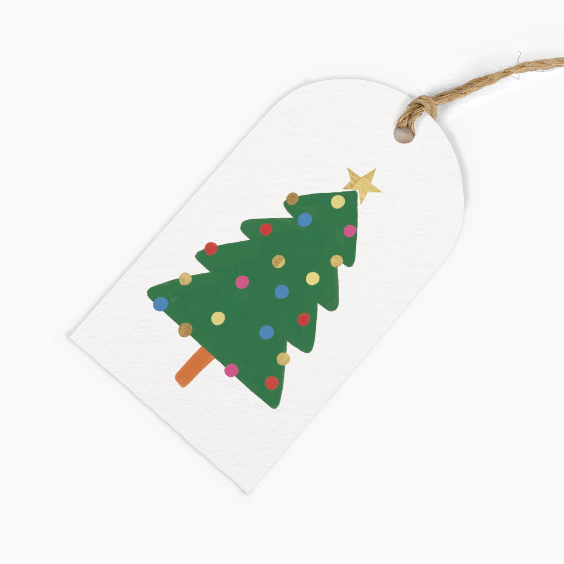 Christmas Gift Tag-ZWT35 - Christmas Tree Gift Tags (Pack of 6)-Whistlefish